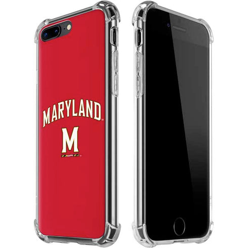 University of Maryland Collegiate Text Red iPhone Cases